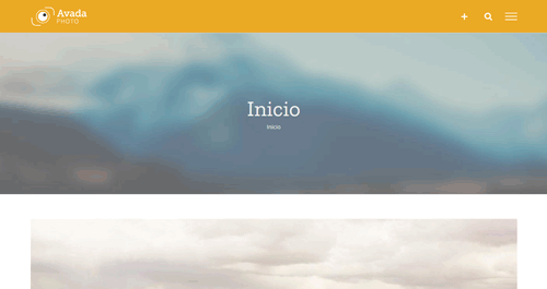 Gif del menú plotante y la barra deslizante de Avada